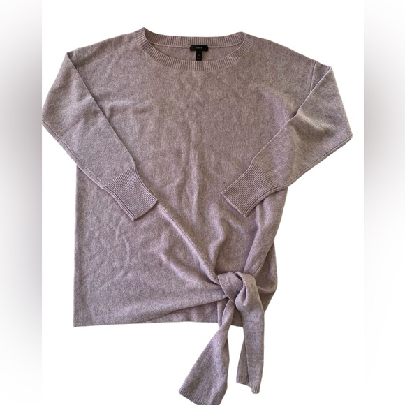 J.Crew Tie Waist Boatneck Oversized Wool Blend Tunic Sweater Size S - Picture 4 of 9